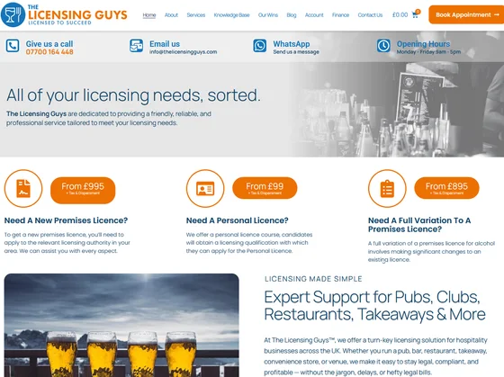 The Licensing Guys website